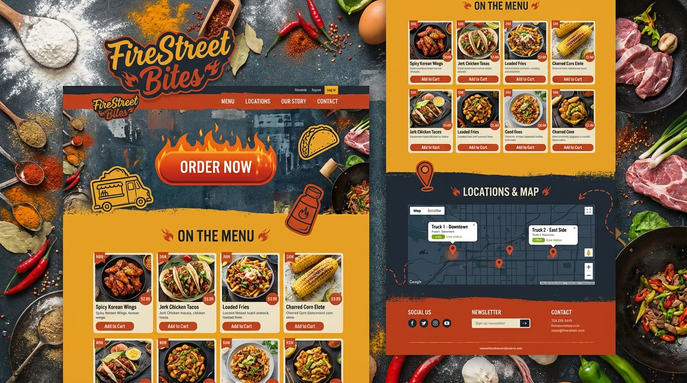 Firestreet Bites Alternate Landing Page preview